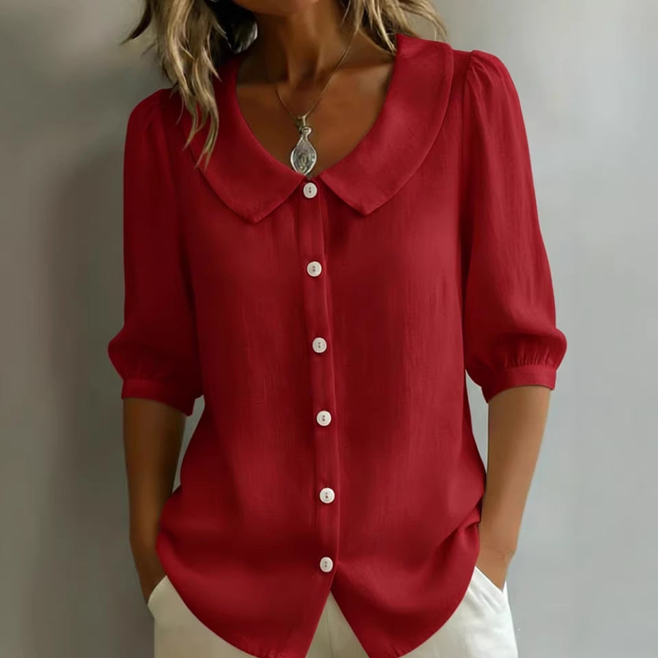 Everyday Casual Solid Comfort Shirt