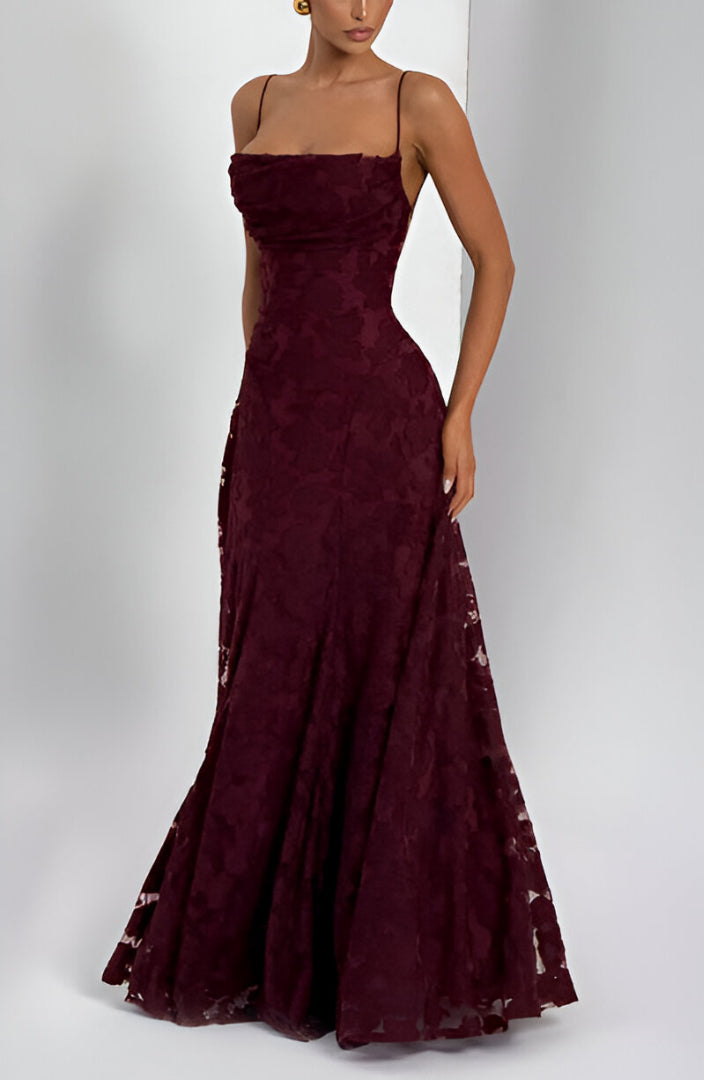 Arden Lane | Long Dress with a Lace Corset