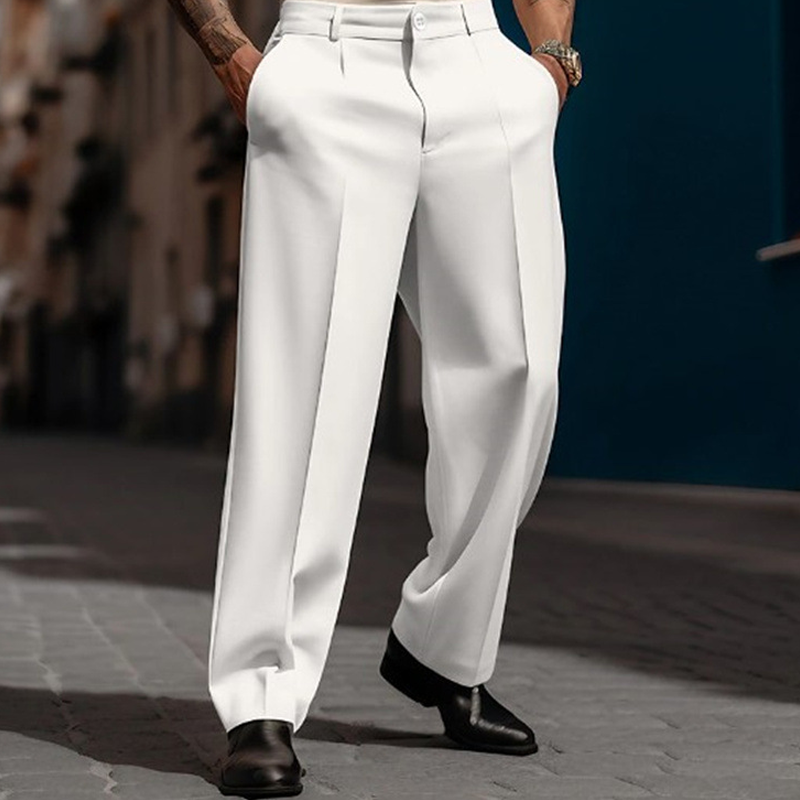 Classic Pleated Wide Leg Pants