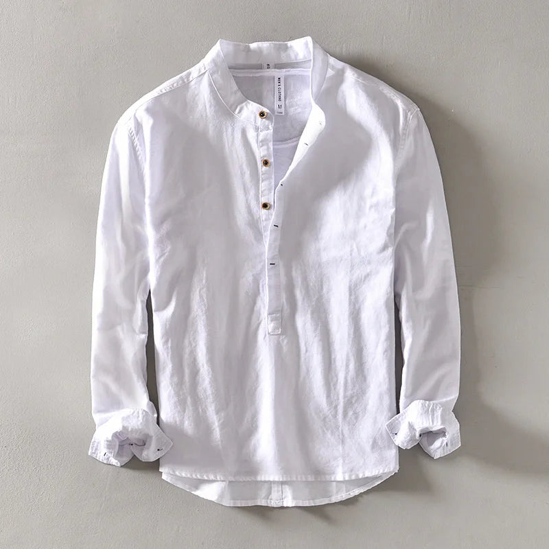 Everyday Classic Linen Shirt – Kyoto Style